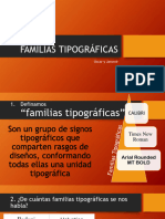 Familias Tipográficas