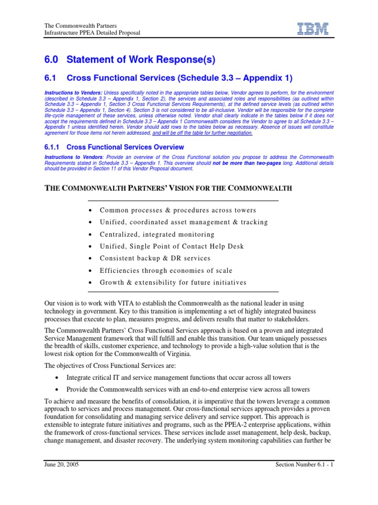 Cross Functional Services Proposal Overview | PDF | Itil | Business Process