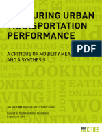 Measuring Urban Transportation Performance: A Critique of Mobility Measures and A Synthesis
