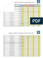 Registro de Asistencia Semana 5 - Mayo 2021