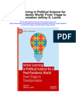 Active Learning in Political Science For A Post Pandemic World From Triage To Transformation Jeffrey S Lantis Full Chapter