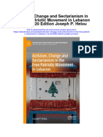 Download Activism Change And Sectarianism In The Free Patriotic Movement In Lebanon 1St Ed 2020 Edition Joseph P Helou full chapter