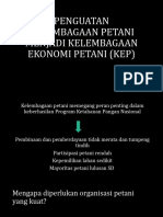 Penguatan Kelembagaan Petani Menjadi Kelembagaan Ekonomi Petani (Kep)