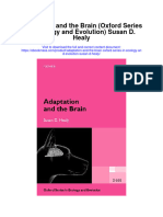 Adaptation and The Brain Oxford Series in Ecology and Evolution Susan D Healy Full Chapter
