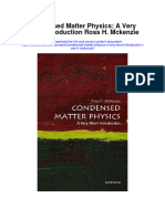 Condensed Matter Physics A Very Short Introduction Ross H Mckenzie Full Chapter