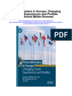 Prime Ministers in Europe Changing Career Experiences and Profiles Ferdinand Muller Rommel All Chapter