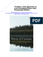 Priests of Creation John Zizioulas On Discerning An Ecological Ethos John Chryssavgis Editor All Chapter