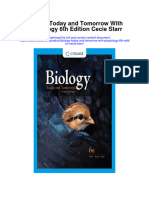 Biology Today and Tomorrow With Physiology 6Th Edition Cecie Starr Full Chapter