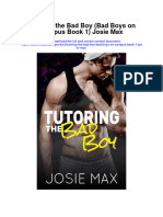 Tutoring The Bad Boy Bad Boys On Campus Book 1 Josie Max All Chapter