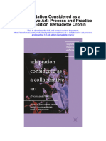 Download Adaptation Considered As A Collaborative Art Process And Practice 1St Ed Edition Bernadette Cronin full chapter