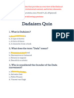 Dadaism Quiz