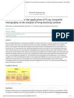 Recent Advances in The Application of X-Ray Computed Tomography in The Analysis of Heap Leaching Systems - ScienceDirect