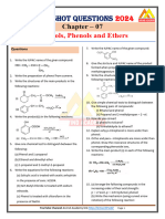 Subjective Question Chap 7 Alcohols, Phenols and Ethers