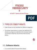 Lecture 5 - Cybersecurity Risks Threats