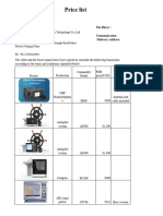 Sandemarine PRICE LIST - Indonesia