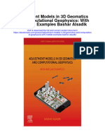 Adjustment Models in 3D Geomatics and Computational Geophysics With Matlab Examples Bashar Alsadik Full Chapter