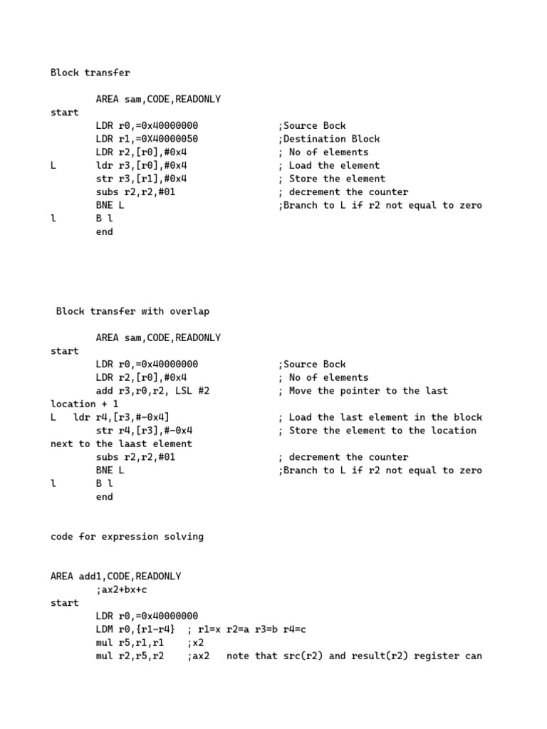 Ca Lab Programs Pdf Central Processing Unit Computer Science