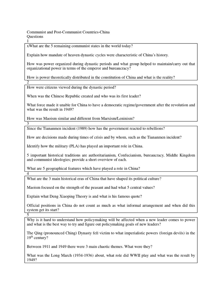 Overview of China's Political History | PDF | China | World Politics
