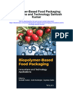 Biopolymer Based Food Packaging Innovations and Technology Santosh Kumar Full Chapter