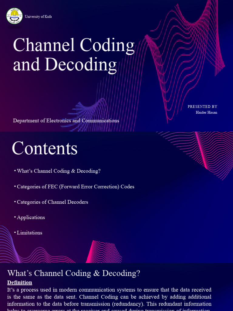 Channel coding decoding pdf code signal processing