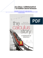 Download The Calculus Story A Mathematical Adventure 1St Edition David Acheson full chapter