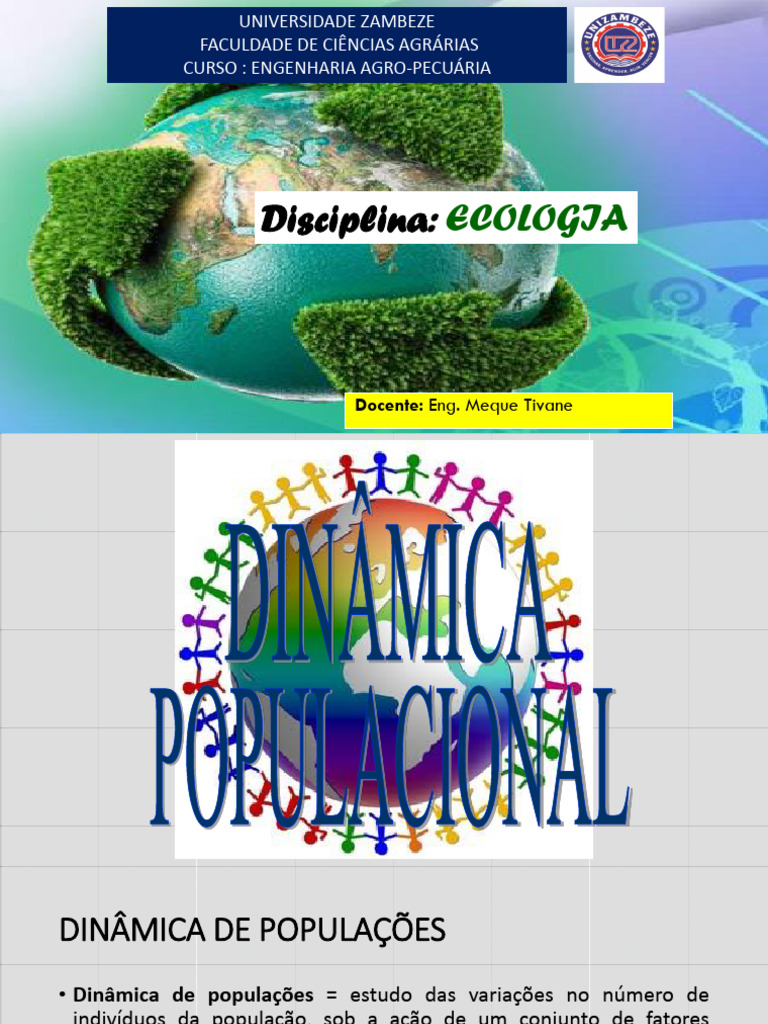 Dinâmica Populacional em Ecologia | PDF | População mundial | Ecologia