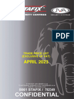 Ndlovu Stafix-Jva Trade Price List New - April 2023