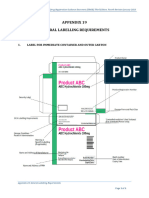 APPENDIX 19 General Labelling Requirements