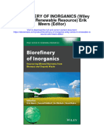 Biorefinery of Inorganics Wiley Series in Renewable Resource Erik Meers Editor Full Chapter