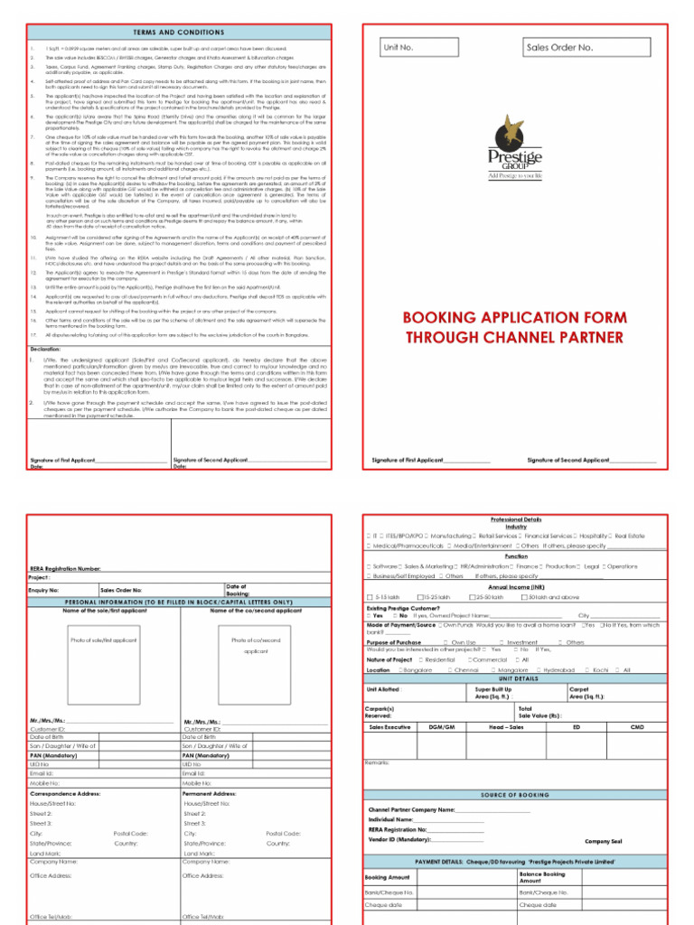Booking Form | PDF
