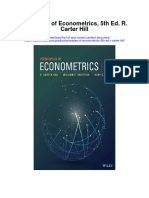 Principles of Econometrics 5Th Ed R Carter Hill All Chapter
