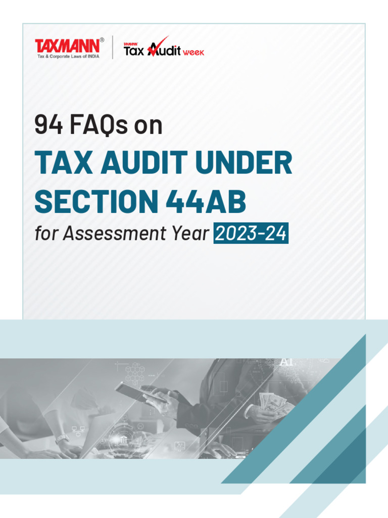 94 FAQs on Section 44AB Tax Audit 2023-24 | PDF | Revenue | Payments
