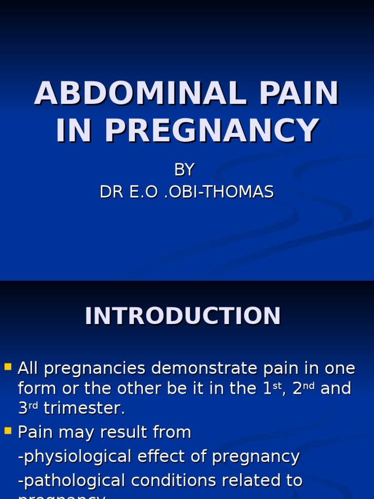 Abdominal Pain in Pregnancy Childbirth Pregnancy