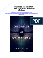 Consciousness and Quantum Mechanics 1St Edition Shan Gao Editor Full Chapter