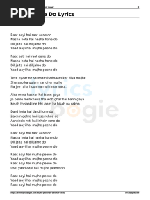 Mujhe Peene Do Darshan Raval