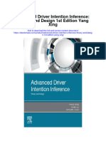 Advanced Driver Intention Inference Theory and Design 1St Edition Yang Xing Full Chapter