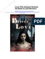 Download Bitten By Love The Vampire Genesis Chronicles Book 3 Lara Bronson full chapter