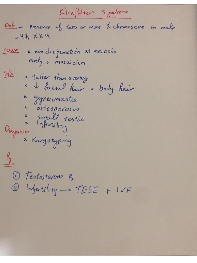 Klinefelter Syndrome | PDF