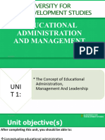 Educational Administration, Management and Planning New Slides