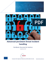 Advanced persistent threat incident