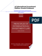 Download Principles Of International Investment Law 3Rd Edition Ursula Kriebaum all chapter