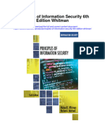 Principles of Information Security 6Th Edition Whitman All Chapter