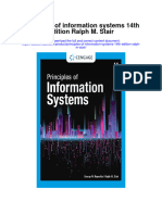 Principles of Information Systems 14Th Edition Ralph M Stair All Chapter