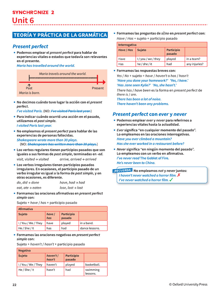 Grammar Present Perfect | PDF