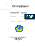 ANALISIS URGENSI DAN PERMASALAHAN TQM DALAM PENGELOLAAN PENDIDIKAN (STUDI KASUS DI BPMP LAMPUNG)