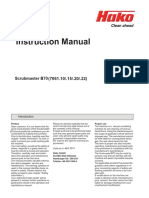Scrubmaster B70 Instruction Manual