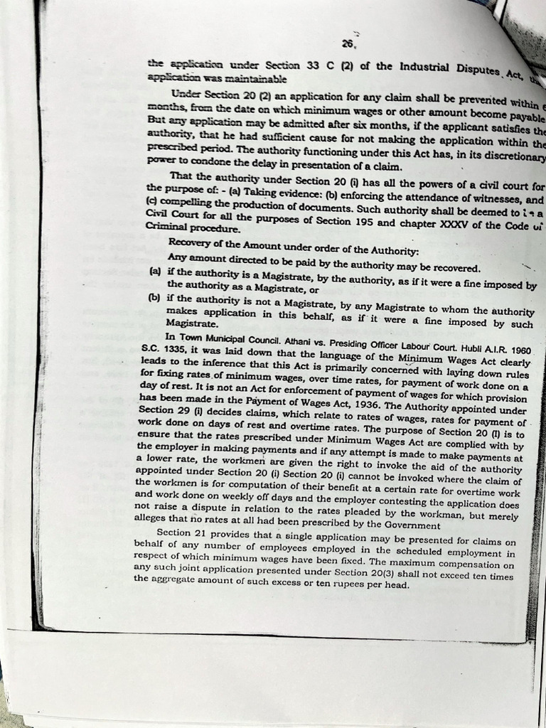 Minimum Wages Act: Employee Rights | PDF | Employee Relations | Labour Law