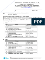 Surat Pemberitahuan Penyesuaian Jadwal Pelaksanaan KDMI DAN NUDC Tahun 2024