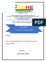 Calcul Financier