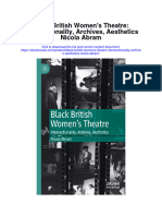 Black British Womens Theatre Intersectionality Archives Aesthetics Nicola Abram Full Chapter